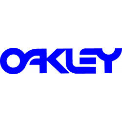 Oakley pegatina azul...