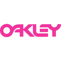 Oakley pegatina rosa...