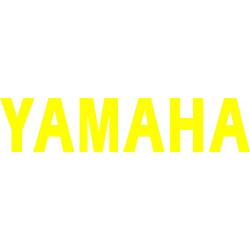 Yamaha pegatina amarilla...